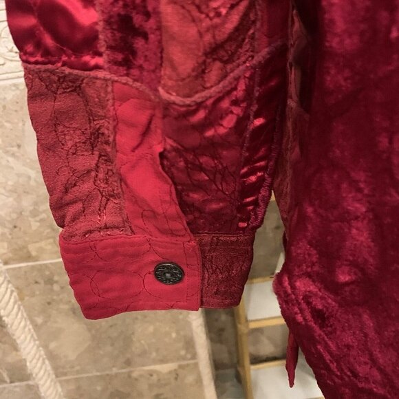 C.L.O.T.H.E.S. Sz 1X. Top or Jacket. Patchwork. Embroidered. Long Sleeve. B35 - Picture 7 of 7